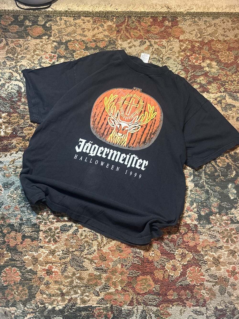 Vintage 1999 Jägermeister Halloween Graphic T-Shirt Delta Pro Weight XL